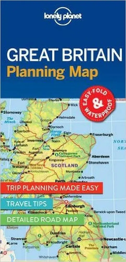 Lonely Planet Great Britain Planning Map