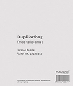 Duplikatbog 10011 Mayland 10,8x15 / 2x10