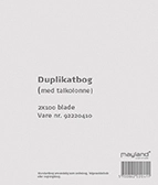 Duplikatbog Mayland 10,8x15 / 2x10