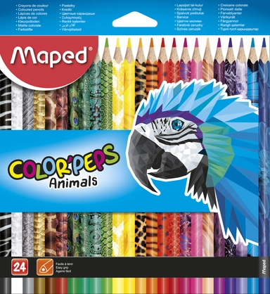 FARVEBLYANT MAPED COLORPEPS ANIMALS 24
