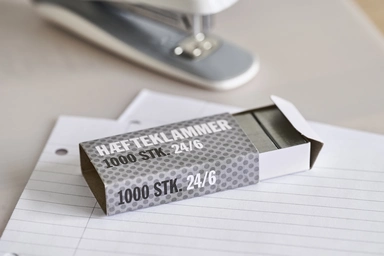 HÆFTEKLAMME RELIEF 24/6 PK A 1000STK