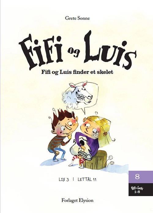 Billede af Fifi og Luis finder et skelet