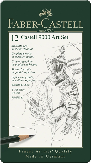 Blyant Sæt Faber-Castell 9000 Blyant 8B-2H 12 Stk