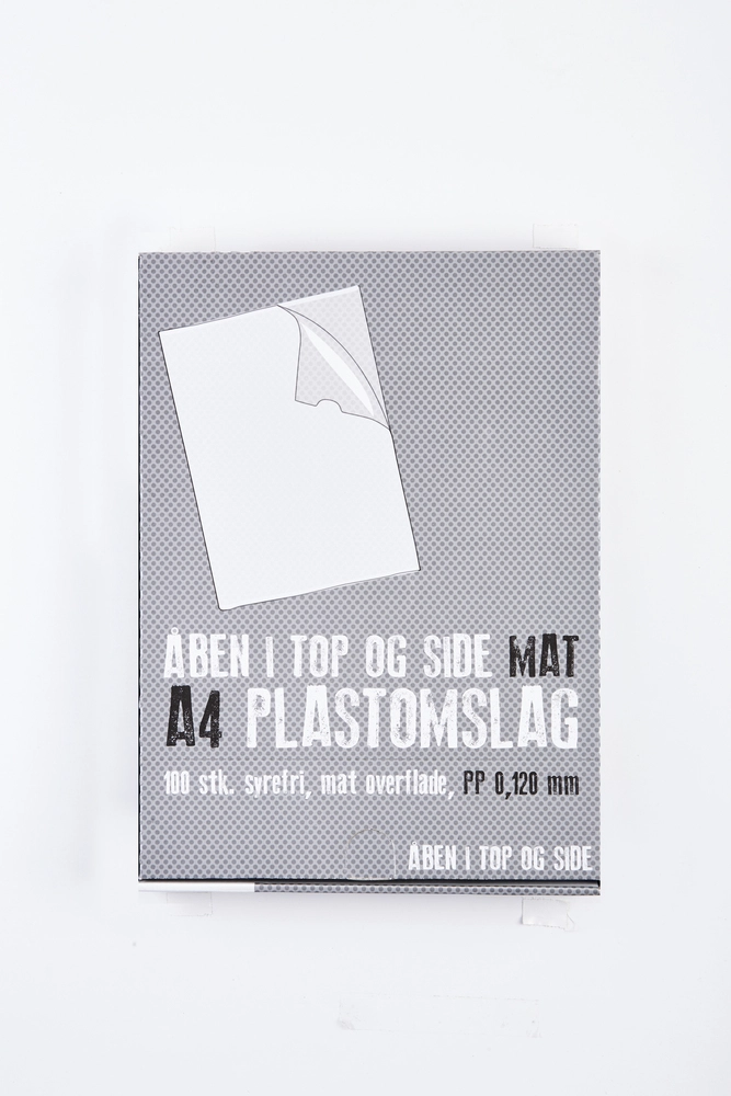 Plastomslag premium mat A4 0,12mm 100stk