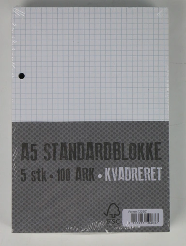 RELIEF STANDARDBLOK A5 M/4HULLER 5 STK
