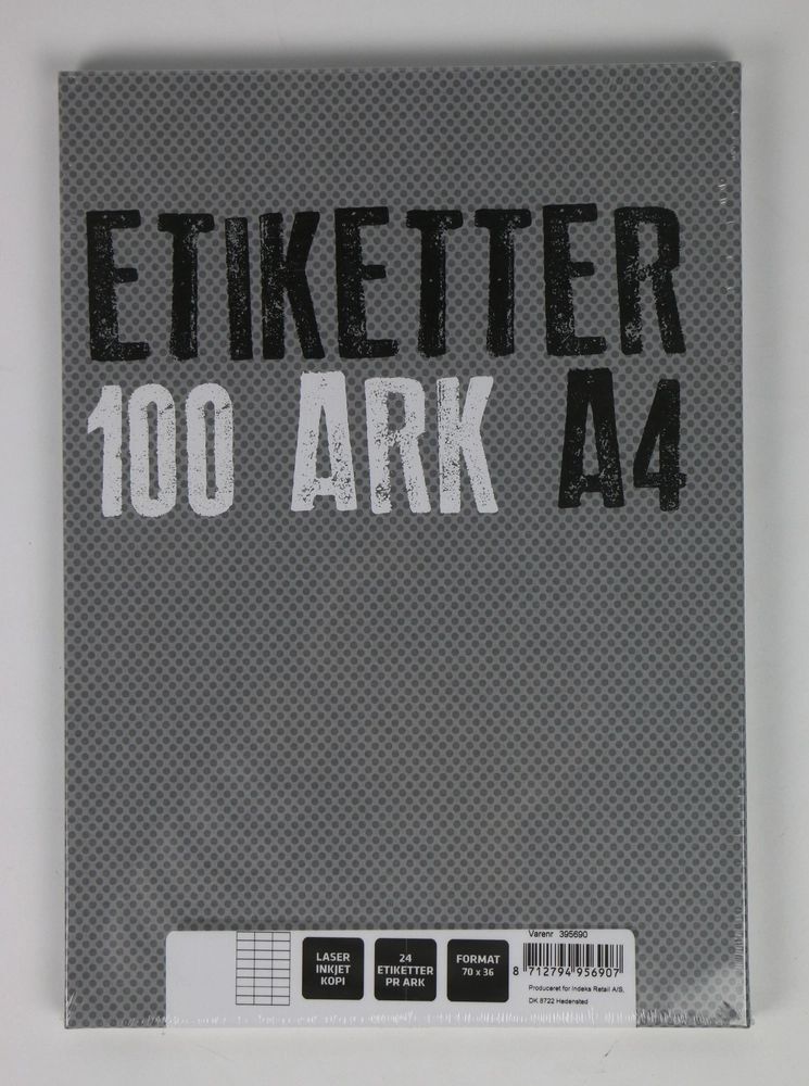 Etiket Relief 70,0 x 36,0 mm 100 ark