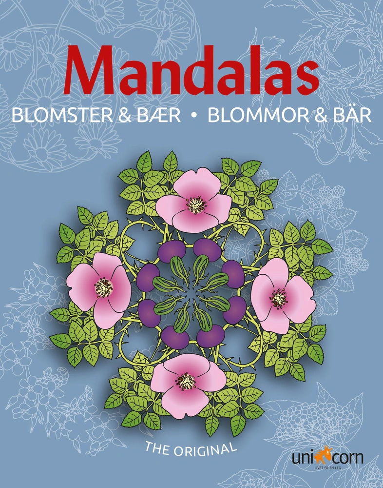Mandalas med Blomster og Bær