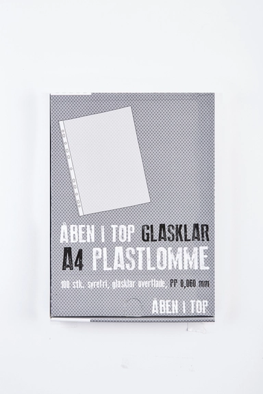 PLASTLOMME BASIC GLASKLAR A4 0,06MM 100STK