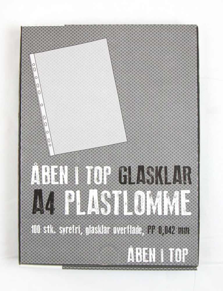 #2 - Plastlomme Relief basic tynd glasklar A4 0,042mm 100stk