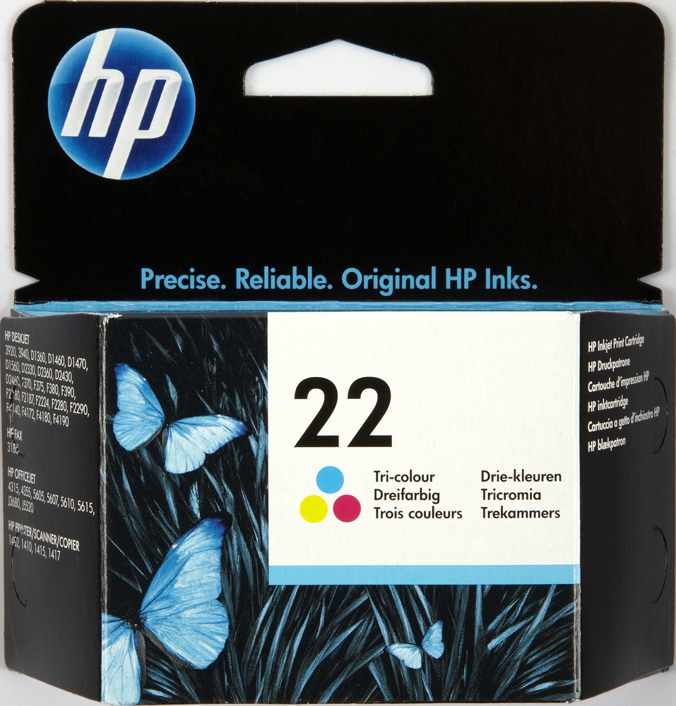 HP c9352a 22 farve printerpatron