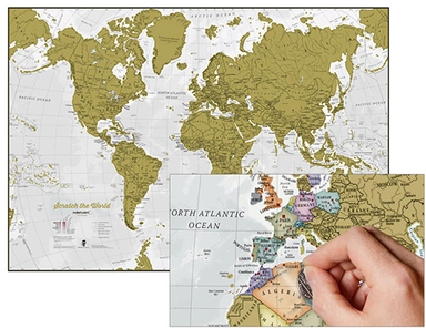 Scratch the World - Skrabe kort Verden