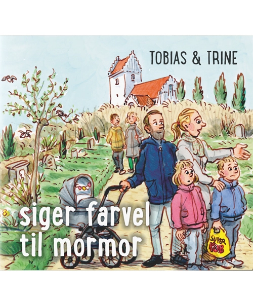 Billede af Tobias & Trine siger farvel til mormor