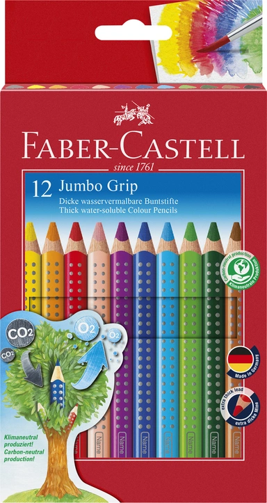 Farveblyant Grip Jumbo Faber-Castell 12