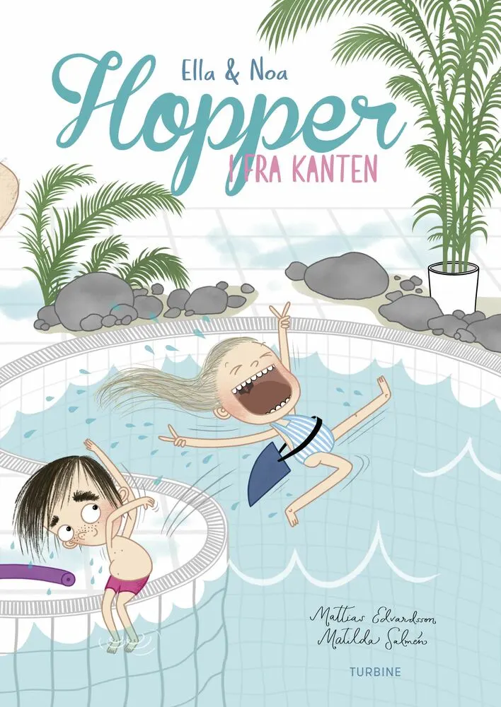 Billede af Ella og Noa - Â hopper i fra kanten
