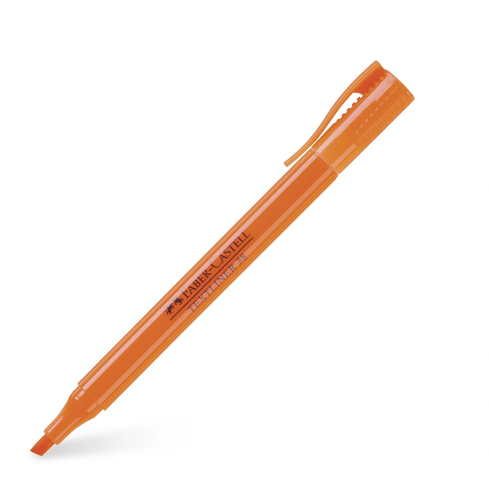 18: Overstregningspen Faber-Castell textliner 38 orange