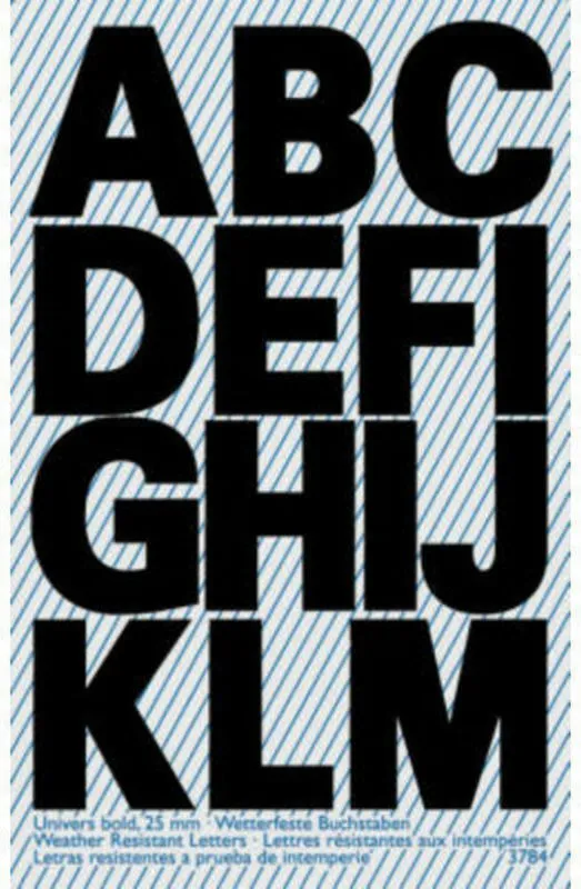 Z-Design 3784 Etiketter med bogstaver, Lille format, 26 Etiketter, sort Brug Avery 3784 selvklæbende og vejrbestandige bogstaver til organisering, identifikation og mærkning - både inde og ude. Køb her.