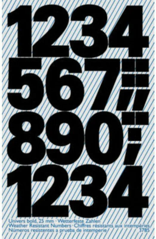 Z-Design 3785 Etiketter med tal, Lille format, 28 Etiketter, sort Brug Avery 3785 selvklæbende og vejrbestandige tal til organisering, identifikation og mærkning - både inde og ude. Køb her.
