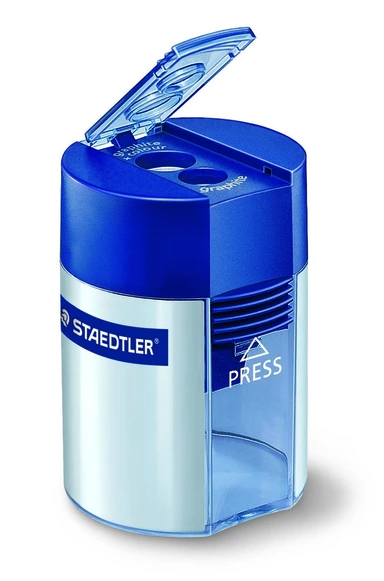 Blyantspidser Staedtler blå/grå
