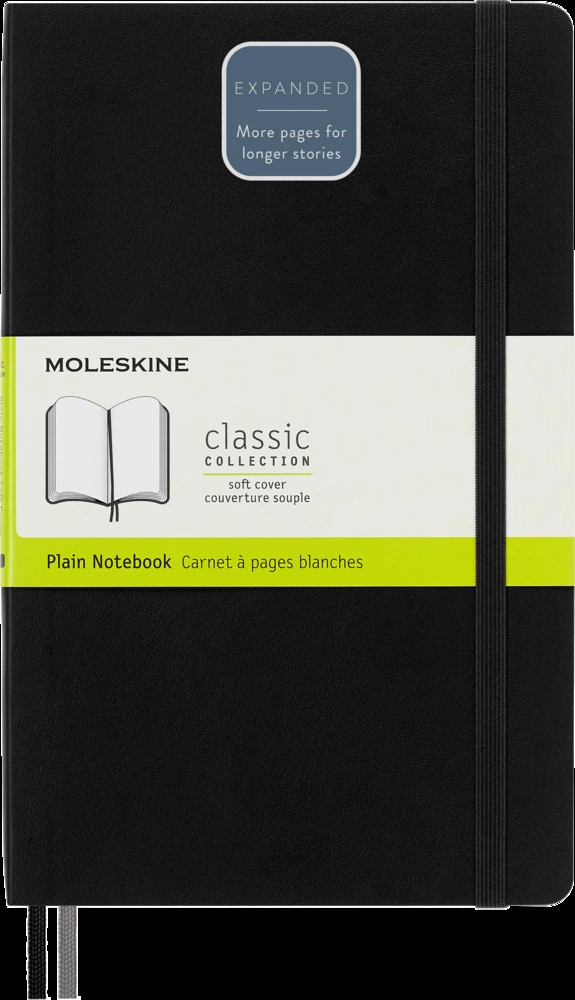 Moleskine soft u/linjer 400 ark