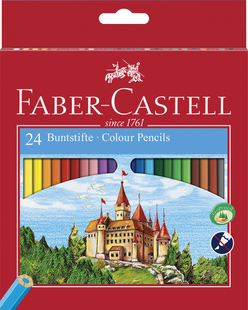 Farveblyant slot Faber-Castell 24 ass.