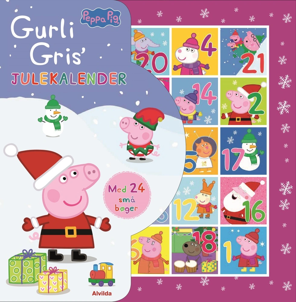 Billede af Peppa Pig - Gurli Gris - Julekalender med 24 små bøger