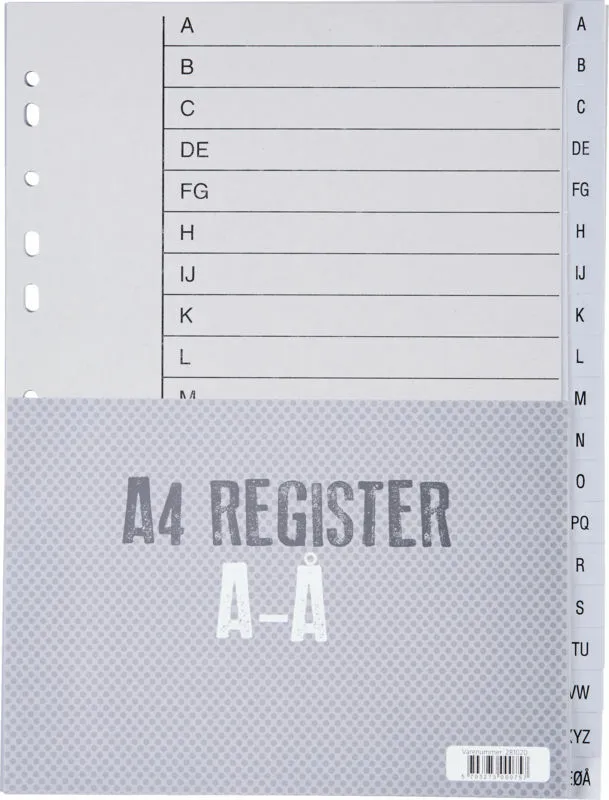 Register Relief plast a - å