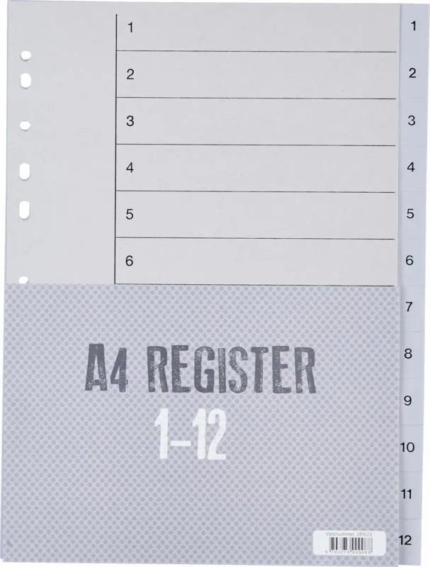 Register Relief plast 1 - 12