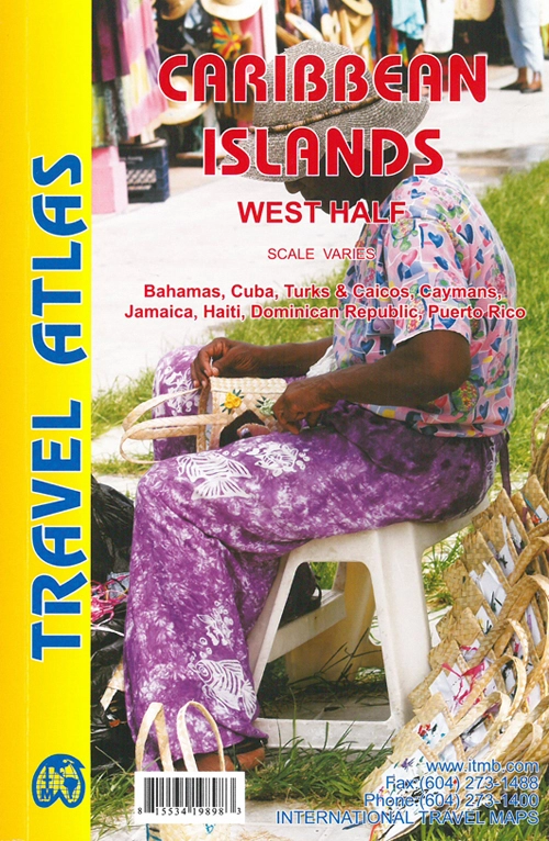 Billede af Caribbean Islands: West Half Travel Atlas