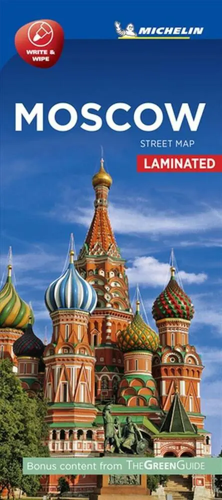 Billede af Moscow Street Map Laminated
