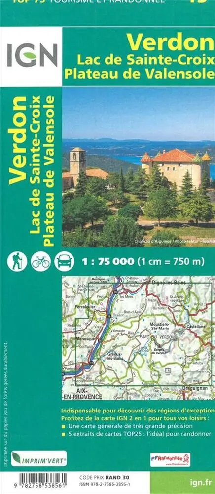 Billede af TOP75: 75013 Verdon - Lac Sainte-Croix - Plateau de Valensole