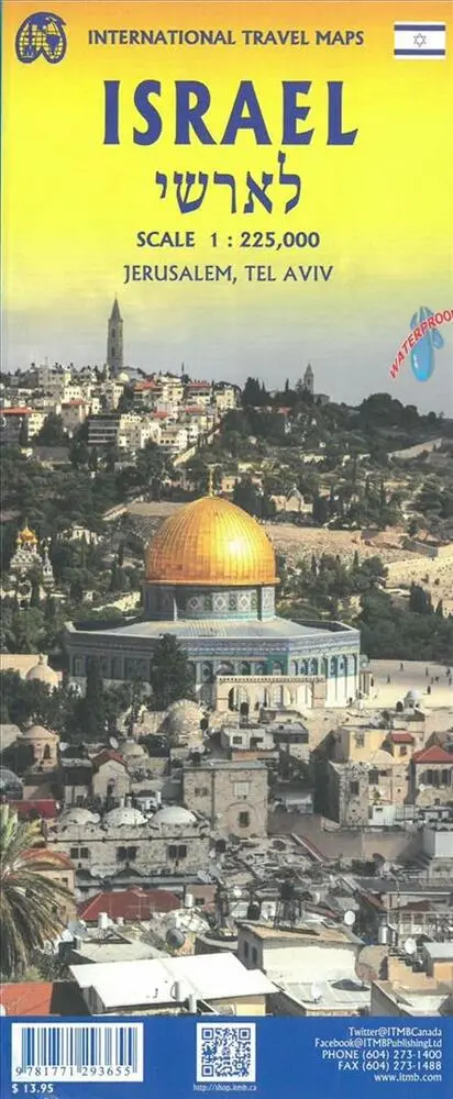 Billede af Israel & Palestine Travel Map