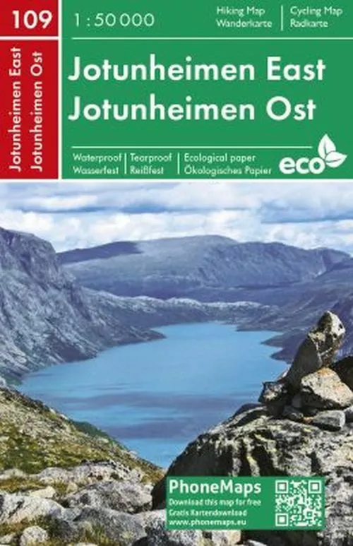 Billede af Jotunheimen East Hiking & Cycling Map