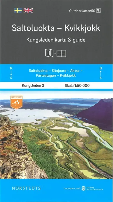 Saltoluokta - Kvikkjokk : Kungsleden karta & guide