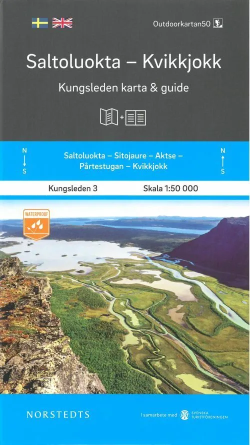 Billede af Saltoluokta - Kvikkjokk : Kungsleden karta & guide