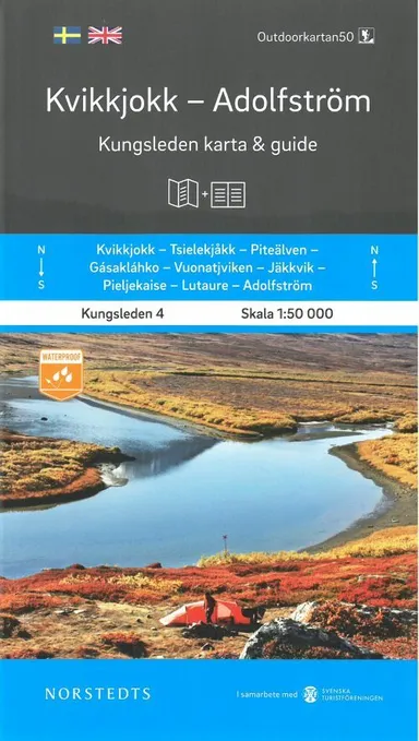 Kvikkjokk - Adolfström : Kungsleden karta & guide
