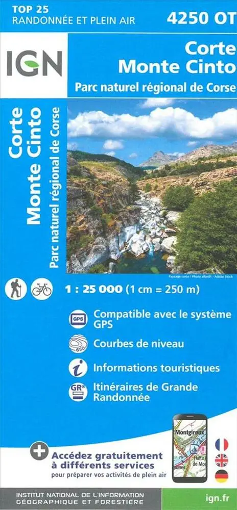 Billede af TOP25: 4250OT Corte - Monte Cinto, Parc National de Corse