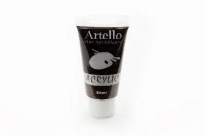 Artello Acrylic - Akrylmaling - 75 Ml - Sølv