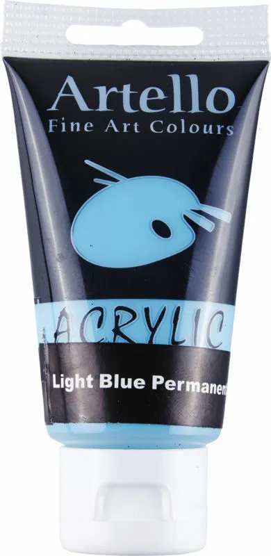 Akrylmaling Artello lysblå permanent 75ml