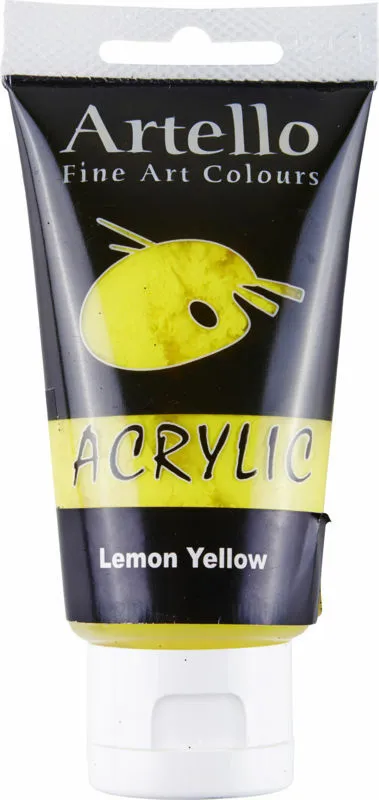 Billede af Akrylmaling Artello gul lemon 75ml