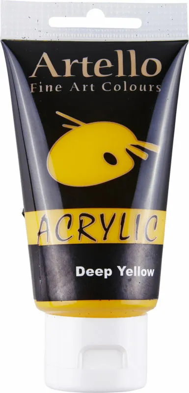 Billede af Akrylmaling Artello gul dyb 75ml