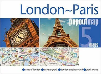 London Paris Popout Map