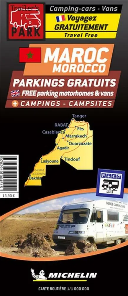 Billede af Morocco: Autocamper map - Aires camping-cars