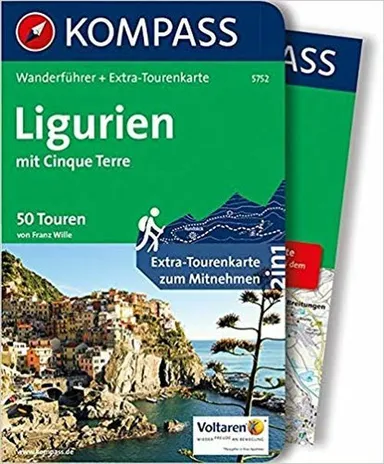 Ligurien mit Cinque Terre Wanderführer mit Tourenkart