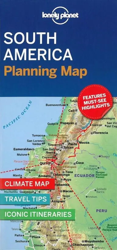 Lonely Planet Planning Map: South America