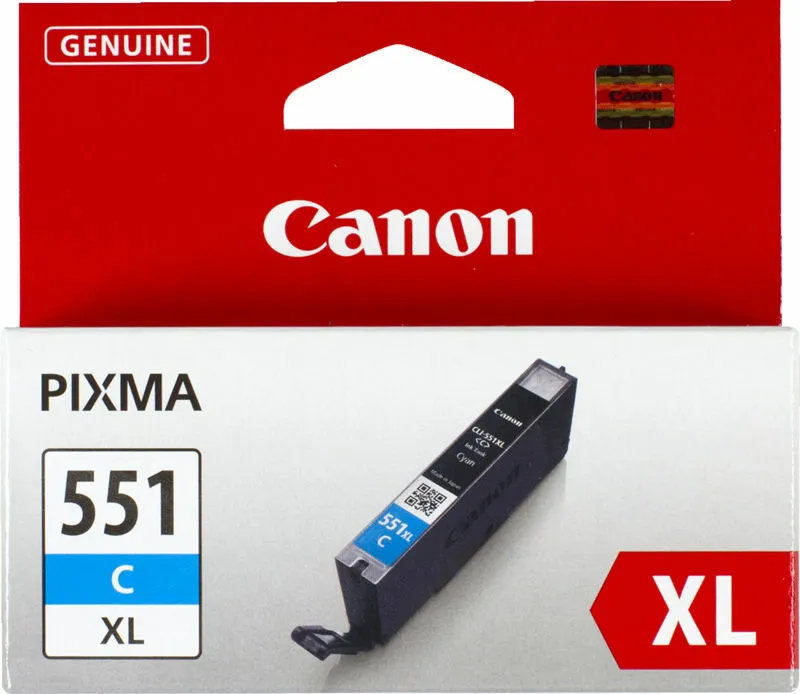 Billede af Canon CLI-551 xl cyan ink tank printerpatron