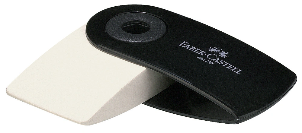 Viskelæder Faber-Castell sleeve mini sort