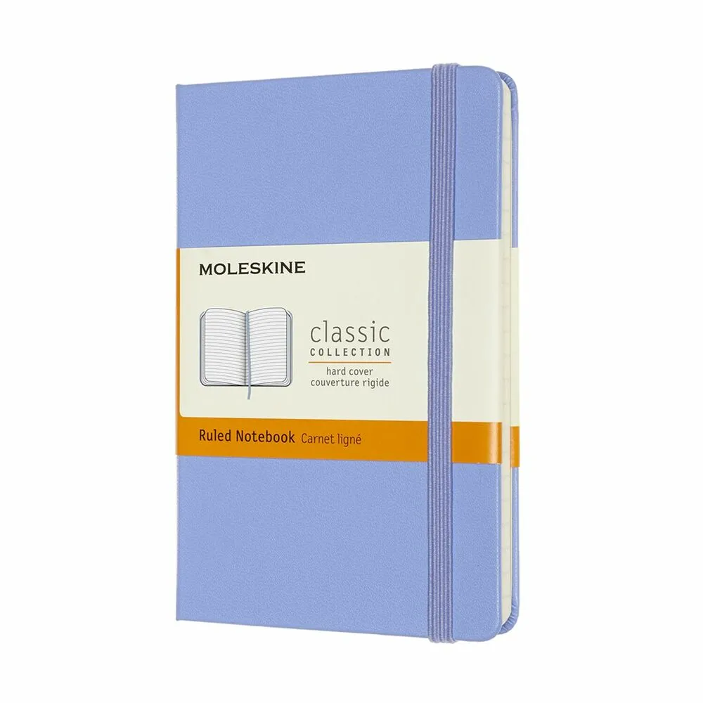 Notesbog Moleskine classic pocket hard r hyd.blue 9x14cm