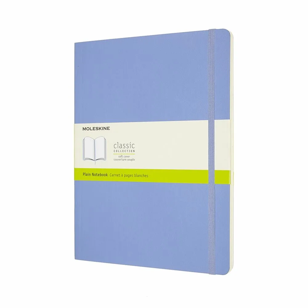 Notesbog Moleskine classic xl soft p hyd.blue 19x25cm