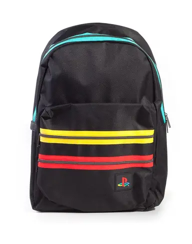 Playstation black retro logo backpack