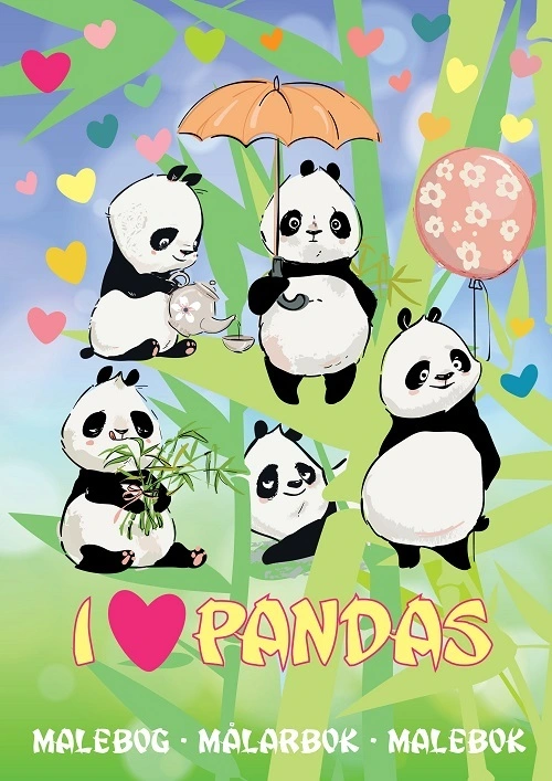 Billede af Malebog I Love Pandas